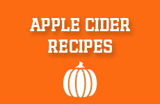 Text reads apple cider recipes.