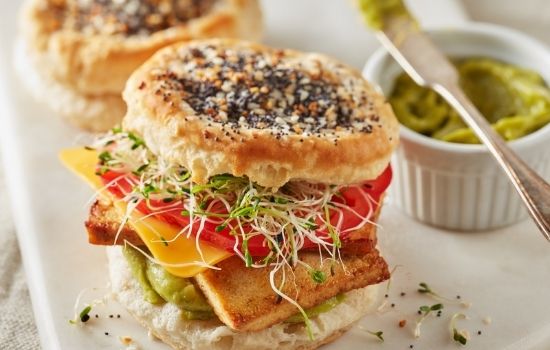 Tofu Breakfast Sandwich